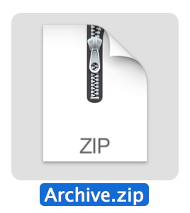 how to send a zip file on a mac